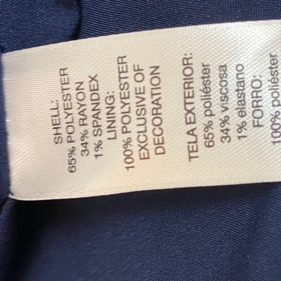 Chico's Navy Blue Military Jacket Gold Button |h20 - Picture 12 of 13